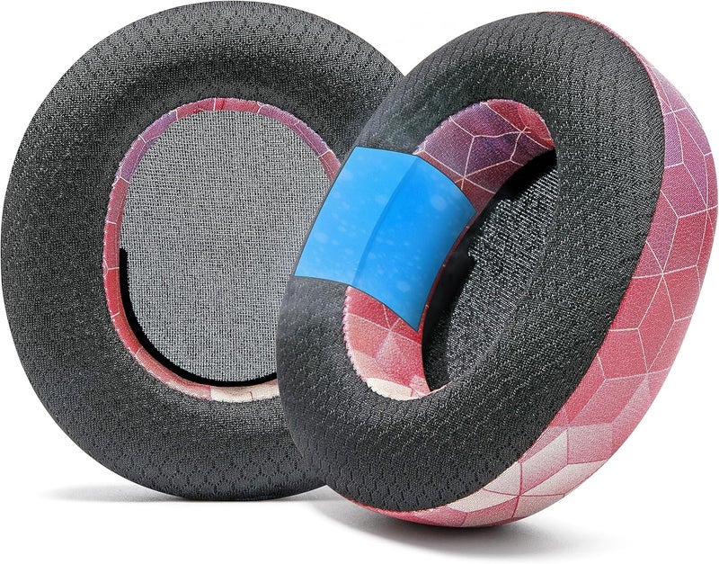 WC فريز نوفا برو لاسلكي - وسائد أذن جل تبريد لنوفا برو لاسلكي و نوفا إليت (لا تناسب النماذج الأخرى)، من ويكيد كوشنز، سميكة ومريحة للغاية | أحمر سداسي - Image 1